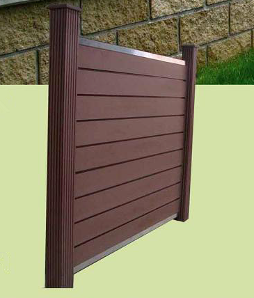 120 x 120 mm Kunststoff-Holz-Zaunpfosten Wasserdichter WPC-Gartenzaun